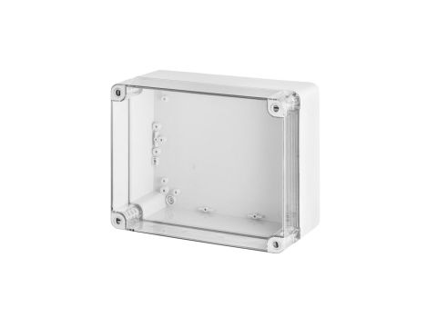 INDUSTRIAL Puszka hermetyczna n/t 270x220x126mm IP65 szara, pokrywa transparentna 2720-01