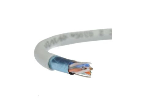 Kabel FTP kat.5e F/UTP 4x2x0,51 Eca jasnoszary FRPVC Alantec /500m/