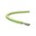 Kabel silikonowy SIF 180C 300/500V 1,5 ciepłoodporny LSOH żółto-zielony linka BSG /100m/