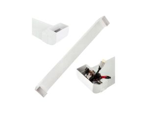 Przepust kanał kablowy podtynkowy do maskowania kabli telewizyjnych 1x kanał płaski 0,5m + 2x kątownik 55x110mm