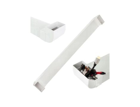 Przepust kanał kablowy podtynkowy do maskowania kabli telewizyjnych 1x kanał płaski 0,5m + 2x kątownik 55x110mm