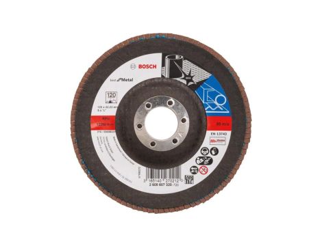 LAMELKA WYGIĘTA GRANULACJA 120 125MM