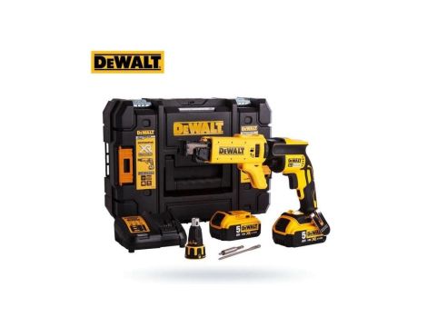 WKRĘTARKA AKUMULATOROWA DO G-K XR 18V 2*5,0AH LI-LON+DCF6201