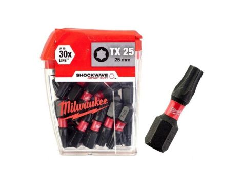 BIT, GROT, KOŃCÓWKA TORX TX25 25MM 25 SZT.