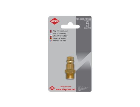 WTYK SZYBKOZŁĄCZKI Z GWINTEM ZEWNĘTRZNYM 1/4