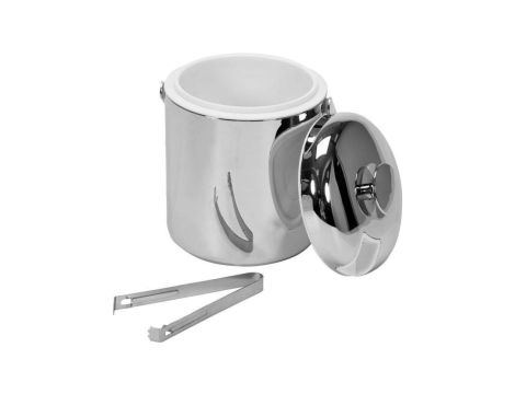 POJEMNIK TERMOIZOLACYJNY DO LODU CHROMOWANY 1.1L