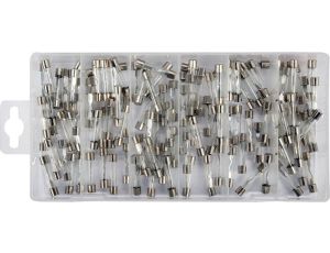 ZESTAW BEZPIECZNIKÓW SZKLANYCH 6X30MM 120 SZTUK MIX