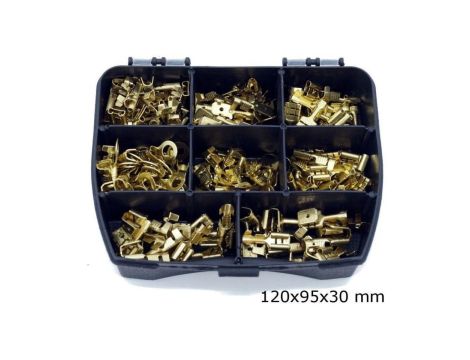 ZESTAW KOŃCÓWEK KONEKTOROWYCH NIEIZOLOWNYCH 180 SZTUK