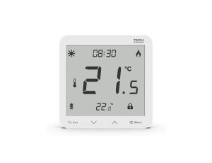 TECH ST-297Z V3 - Regulator pokojowy przewodowy dwustanowy kolor biały zasilany 230V