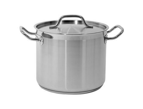 GARNEK WYSOKI Z POKRYWKĄ ZE STALI NIERDZEWNEJ 24X20 CM, 9L.