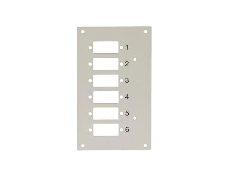 Panel przedni do przełącznicy Techly 109801 na 6 adapterów