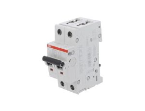 S202M-C32 Wyłącznik nadprądowy 400VAC Iznam 32A 2 biegunowy na szynę DIN