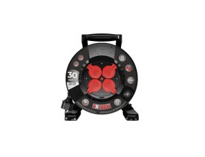Przedłużacz bębnowy EXTREME LINE 4 gniazda z/u IP44 16A H07BQ-F 3x2,5 30m czarny W-100086