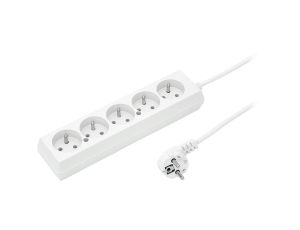 Przedłużacz 5-gniazd z/u 10A 5m /OMY 3x1/ biały PS-570 T-105820