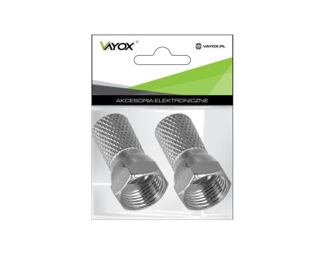 Wtyk satelitarny F 5,8mm Vayox (opakowanie 2 szt.)