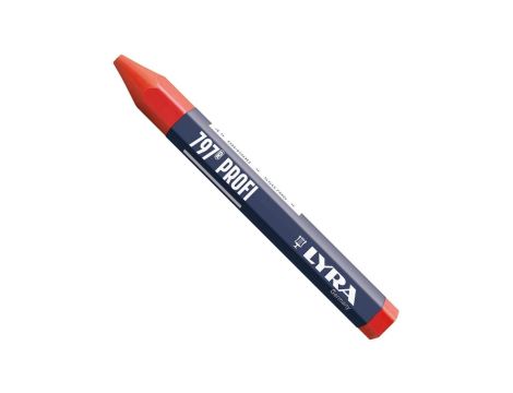 Kreda do znakowania drewna i metalu czerwona woskowa 797 PROFI LYRA