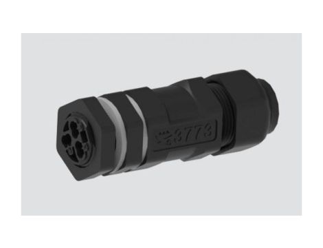 Szybkozłącze hermetyczne IP66/IP68 z nakrętką szare 3773-3P/G