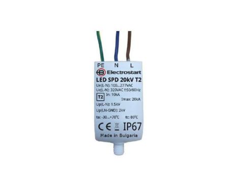 Układ przeciwprzepięciowy LED SPD 20kA 10kV T2 941020020000320 ELECTROSTART