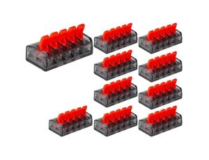 Szybkozłączka kostka 5x0,2-4mm złączka elektryczna linka drut zestaw 10szt
