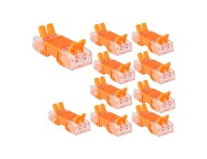 Szybkozłączka kostka 2x0,2-2,5mm złączka przelotowa linka drut zestaw 10szt.