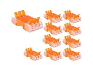Szybkozłączka kostka 3x0,2-2,5mm złączka przelotowa linka drut zestaw 10szt.