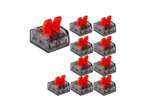 Szybkozłączka kostka 2x0,2-4mm złączka elektryczna linka drut zestaw 10szt