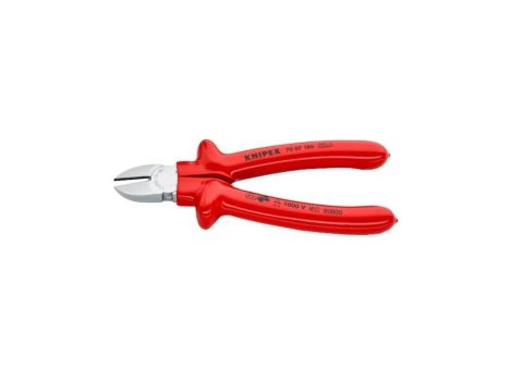 Szczypce boczne tnące chromowane VDE 1000V 180mm KNIPEX 70 07 180
