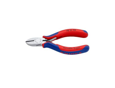 Szczypce boczne tnące ze sprężyną rozwierającą chromowane 110mm KNIPEX 70 15 110