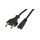 Kabel zasilający OMYp do sprzętu Audio i RTV z wtyczką IEC320 C7 (ósemka) 2,5A czarny 3m