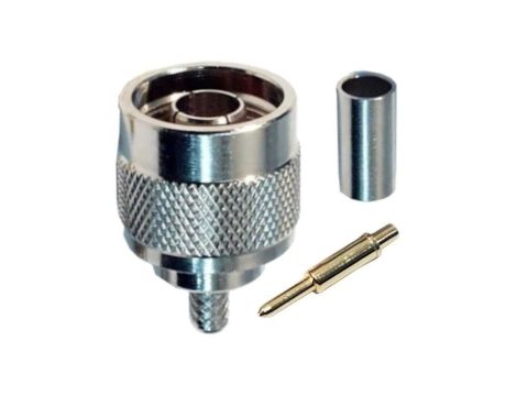Wtyk koncentryczny N 50ohm zaciskany na przewód RG58