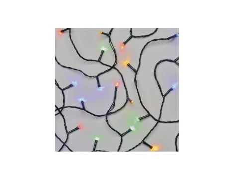 Lampki choinkowe 180LED 18m multikolor, zielony przewód, 8 programów, IP44 D4AM09