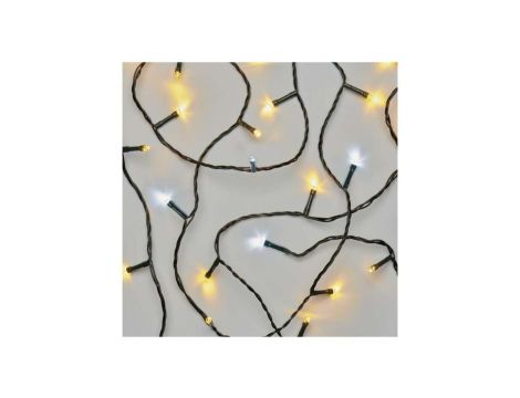 Lampki choinkowe Classic 80 LED 8m ciepła biel + zimna biel miga, IP44, timer D4AN01