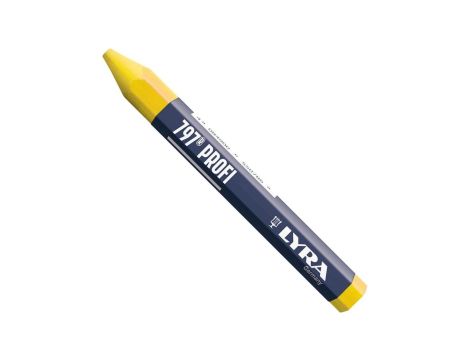 Kreda do znakowania drewna i metalu żółta woskowa 797 LYRA