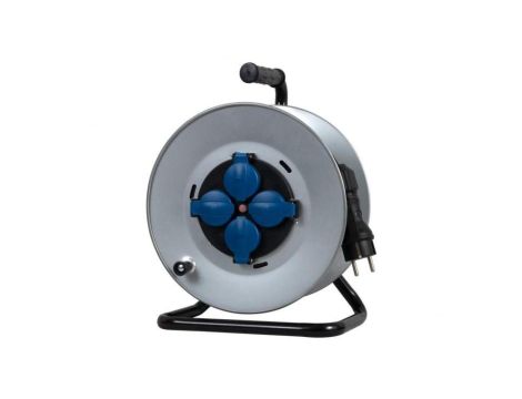 Przedłużacz na bębnie metalowym MIDI fi 290 4x230V OPD 3x1,5 /50m/ 14699-8