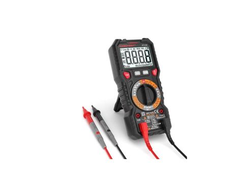 Multimetr cyfrowy z latarką Habotest HT118C, True RMS, NCV, testowanie akumulatorów