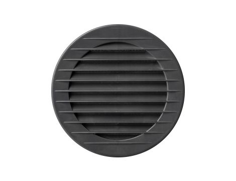 Kratka wentylacyjna okrągła Fi 125 grafitowa z siatką