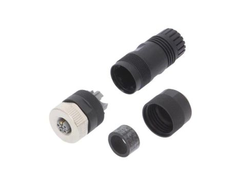 7000-P4611-0000000 Gniazdo proste M12, P5 z kodowaniem L-Power, na przewód, zacisk śrubowy