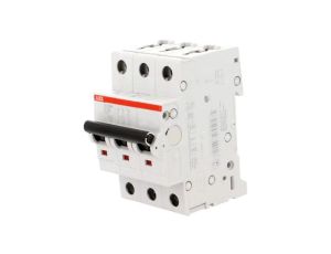 S203M-C25 Wyłącznik nadprądowy 400VAC Iznam: 25A Bieguny: 3 na szynę DIN