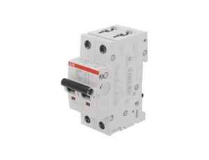 S202M-C2 Wyłącznik nadprądowy 400VAC Iznam: 2A Bieguny: 2 na szynę DIN