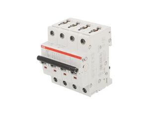 S204M-C16 Wyłącznik nadprądowy 400VAC Iznam: 16A Bieguny: 4 na szynę DIN