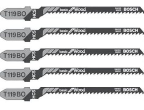BOSCH BRZESZCZOT DO WYRZYNARKI 5 szt T119BO SKLEJKA 2608630310 - 2