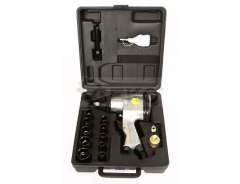 KLUCZ UDAROWY PNEUMATYCZNY 1/2" + NASADKI GEKO