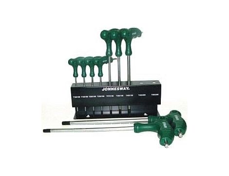 JONNESWAY KLUCZ TORX TYP "L" KOMPLET  9cz. Z OTWOREM + WIESZAK  H10MT09S