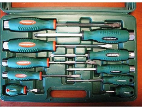JONNESWAY WKRĘTAKI ŚLUSARSKIE KOMPLET 10cz.    D70PP10S - 2
