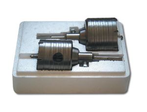 JOBI KORONA / FREZ DO MURU ZESTAW 65 + 80mm UCHWYT SDS