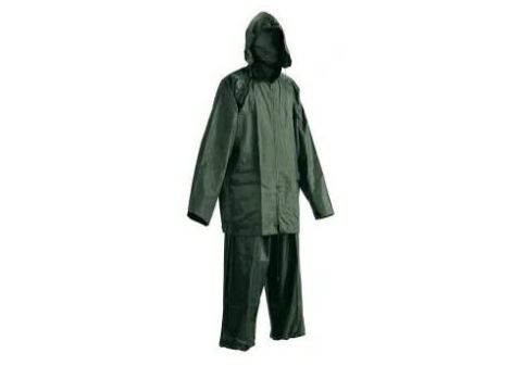 KOMPLET PPRZECIWDESZCZOWY KURTKA + SPODNIE, ZIELONY XL  3064