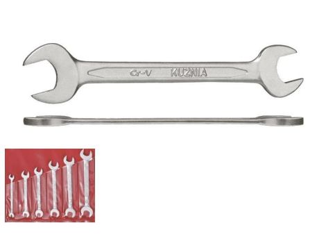 KUŹNIA KLUCZE PŁASKIE KOMPLET 6 elem. 6-17mm Cr-V RWPd