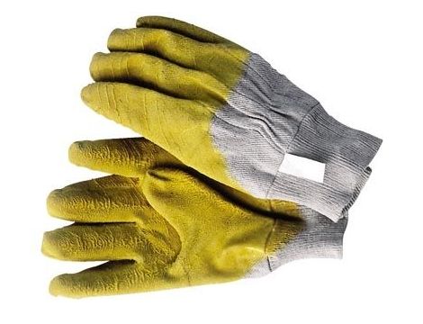 RĘKAWICE GUMA-ŻÓŁTE 411