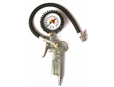 PISTOLET DO POMPOWANIA Z MANOMETREM GEKO