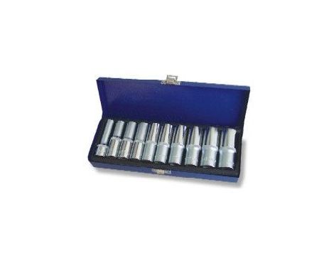 JONNESWAY KOMPLET NASADEK 10 elem. (1/2" 6-KAT)  10-24mmDŁUGIE WKŁADKA / KASETA   S04HD411S